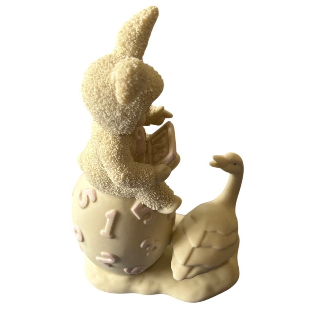 Vintage Dept 56 Snowbunnies Counting The Days Til Easter 1997 Bunny Egg Goose‎